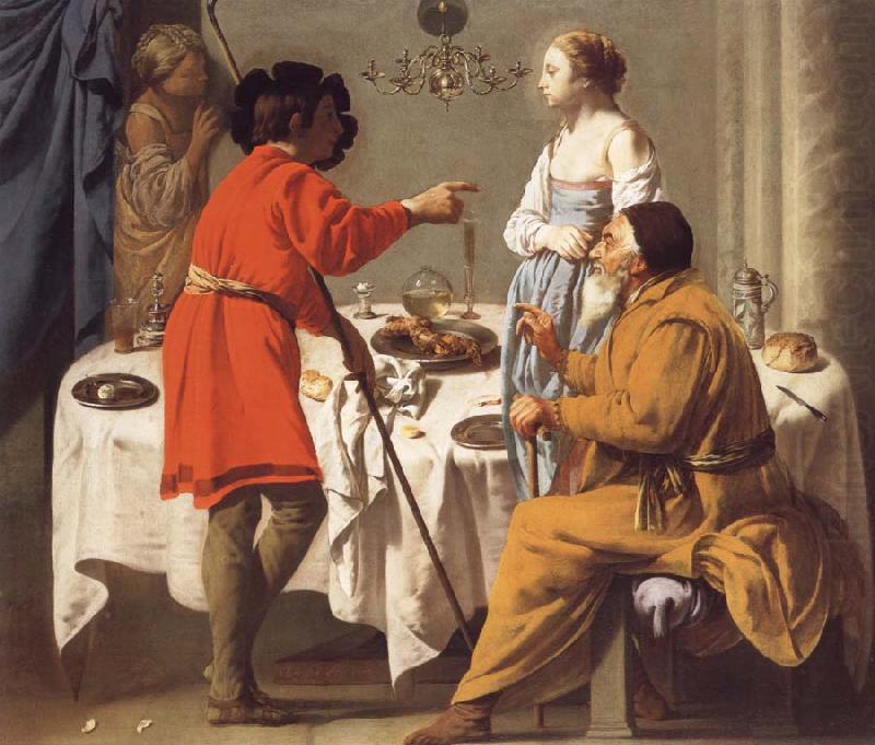 Hendrick the Brugghen Jacob Reproaching Laban for giving Him Leah in Place of Rachel china oil painting image